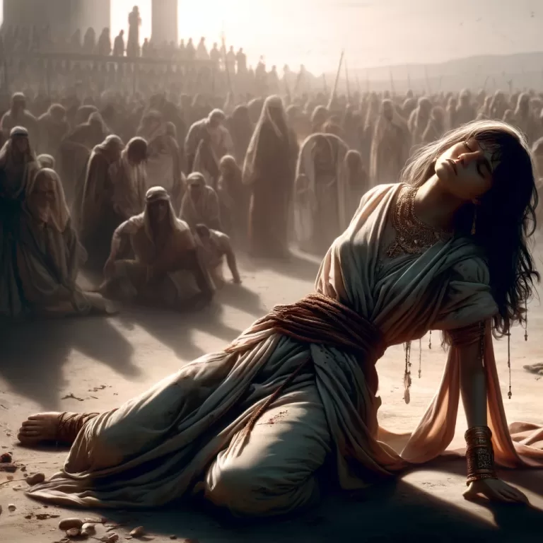 quem foi apedrejada na bíblia