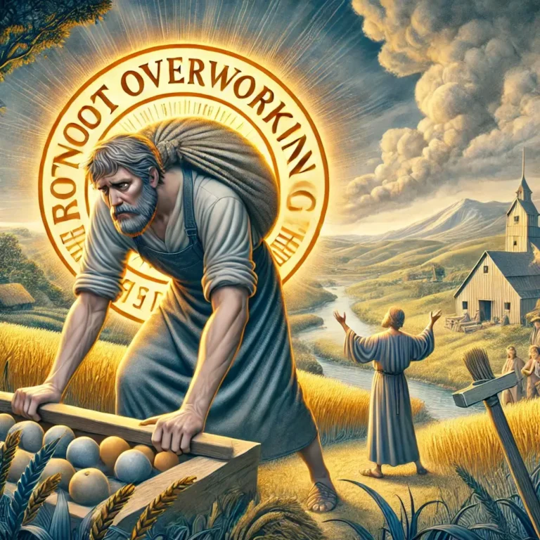 o que a bíblia diz sobre trabalhar demais