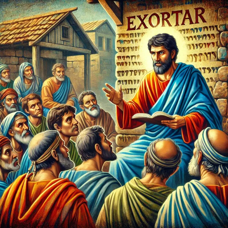 o que significa exortar na bíblia